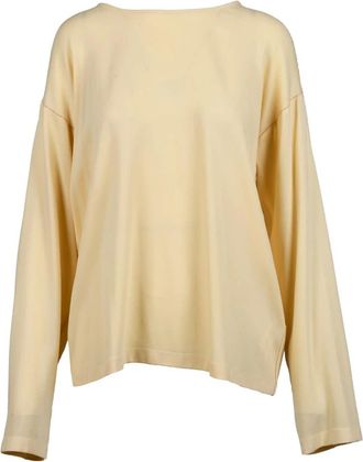 Fabiana Filippi Blusa Elegante de Viscosa y Elastano - Blouses & Shirts - Mujer - Beige - M