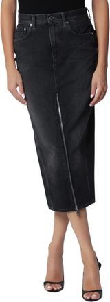 Haikure Mira Skirt - Dames - Spijkerrokken - Zwart - W25 - Denim - Rokken