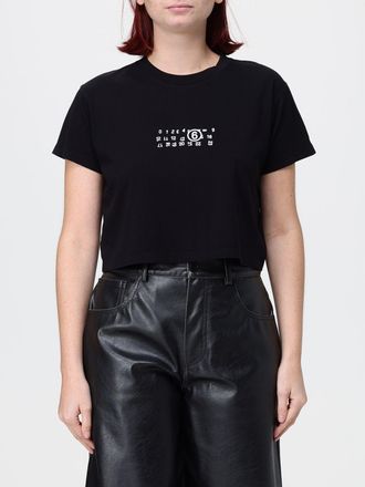Maison Margiela T-shirt in cotone slim fit con logo numerico sul retro