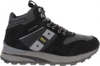 Blauer Enkellaarsjes - Heren - Enkellaarsjes - Zwart - 45 EU - Leer - Schoenen