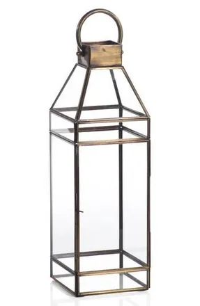 Zodax Medici Antique Brass Lantern in Gold at Nordstrom Rack