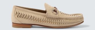 Gucci Horsebit 1953 woven suede loafers