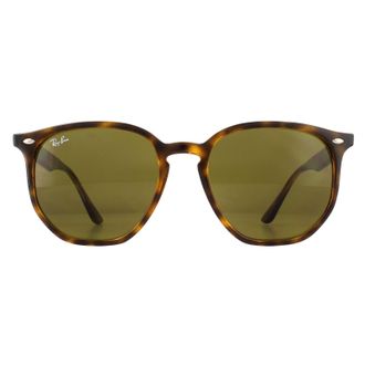 Ray-Ban Round Havana Brown B-15 RB4306 Sunglasses