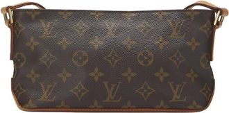 Louis Vuitton Brown Monogram Coated Canvas & Vachetta Leather Trotteur (Authentic Pre-Loved)
