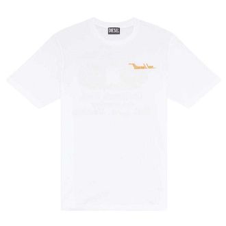 Diesel Unisex Volwassen Northen Fed Logo T-shirt met rugprint (Wit)