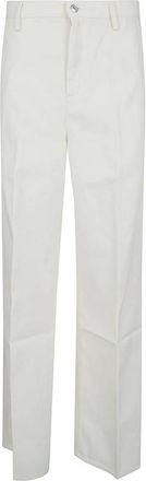 7 For All Mankind Willow Wide Broeken - Dames - Wijde Broeken - Wit - W30 - Katoen - Broeken