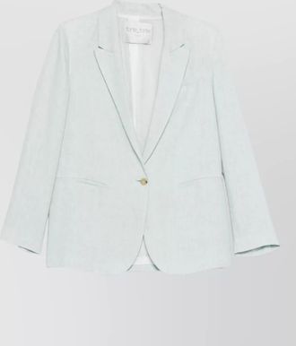 Forte_Forte linen jacket single breasted notch lapel