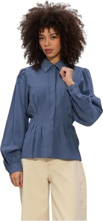 Moss Copenhagen Mschelsa Asana Shirt - Dames - Overhemden - Blauw - L - Overhemden