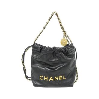 Chanel Pre-owned 22 Line Borsa a Spalla in Pelle di Vitello - - Pre-owned - Donna - Nero - ONE SIZE