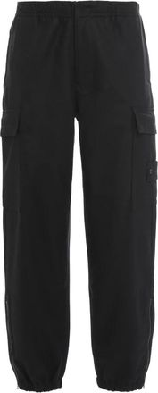 Stone Island Straight Trousers, male, Black, Size: W36 Loose Fit Cargo Pants