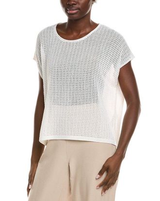 Eileen Fisher Jewel Neck Sweater