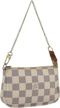 Louis Vuitton Pre-owned Mini Bags, female, White, Size: ONE SIZE Pre-owned Vintage Canvas Mini Bag