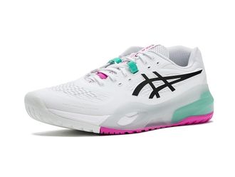Asics Gel-Resolution X Mens Tennis Shoes White/Aurora Green : 11.5 D - Medium