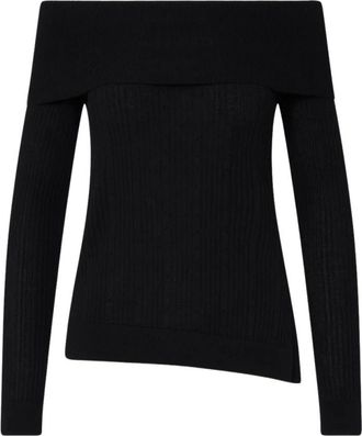 Liu Jo Maglia Chiusa Scollo Schiffer - Knitwear - Mujer - Negro - XS