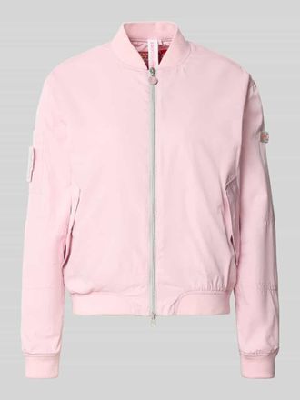 Frieda & Freddies Bomberjacke mit Label-Patches Modell BROOKLYN NEO in Rose, Gr&ouml;&szlig;e 34