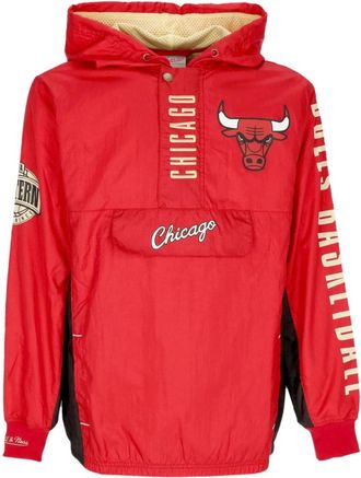 Mitchell & Ness Chicago Bulls Windbreaker Jas - Heren - Fitness - Rood - S - Polyester - Fitness
