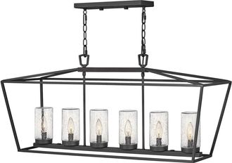 Netlighting Hinkley Alford Place Outdoor Pendant Ceiling Light Museum Black IP44
