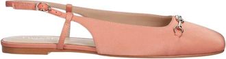 Twinset Satin Sling Back Ballerina Schoenen - Dames - Ballerinas - Roze - 40 EU - Leer - Schoenen