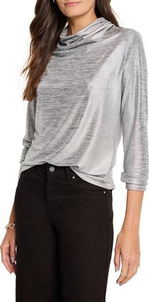 Nic+Zoe Nic+Zoe Shine Drape Neck Top