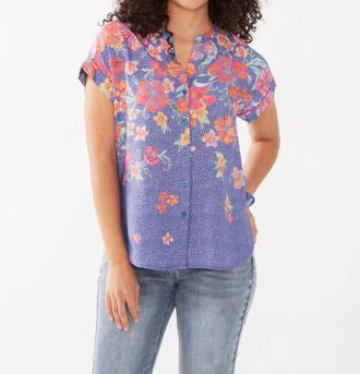FDJ Button Down Shirt In Tropic Pointalism