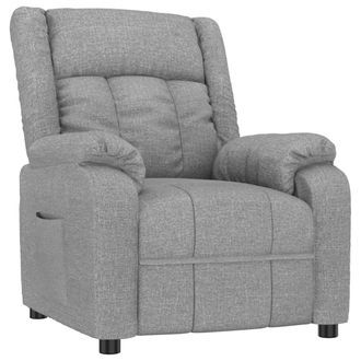 vidaXL Sill&oacute;n Reclinable De Tela Gris Claro Vidaxl