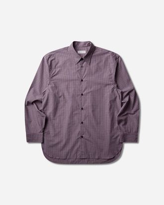 Dries Van Noten Men s Loose Cotton Shirt Purple