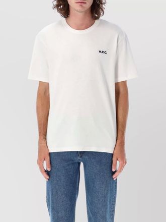 A.P.C. cotton boxy logo-print crew-neck t-shirt