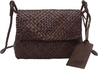 Ibeliv Bolso Cruzado de Piel Trenzada Par&iacute;s - Bags - Mujer - Marr&oacute;n - ONE SIZE