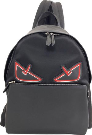 Fendi Black Leather Backpack (Pre-Owned)
