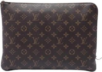 Louis Vuitton Pre-owned Etui Voyage MM - Dames - Vintage Clutch - Bruin - ONE Size - Vintage