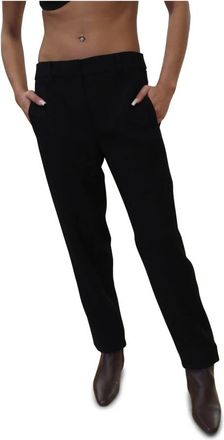 Alessia Santi Klassieke zwarte damesbroek - Dames - Slim Fit Broeken - Zwart - XS - Polyester - Broeken