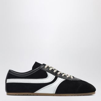 Dries Van Noten Black/white leather and suede sneakers