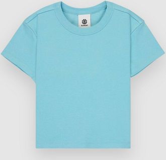 Element Icon Crop T-Shirt blau