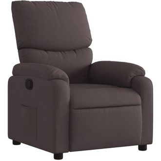 vidaXL Sill&oacute;n Reclinable De Tela Marr&oacute;n Oscuro Vidaxl