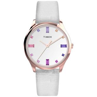 Timex Main Street Quartz Crystal White Dial Ladies Watch TWH6Z4410BR