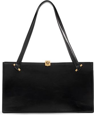 Versace Severine leren tas - Dames - Schoudertassen - Zwart - ONE Size - Leer - Tassen