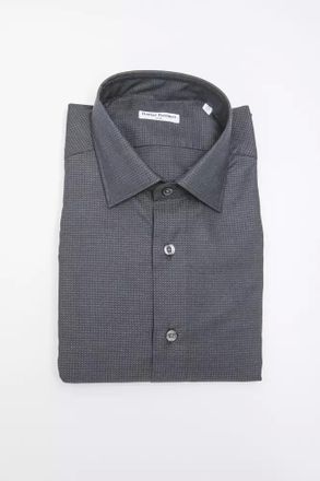 Robert Friedman Black Cotton Mens Mens Shirt