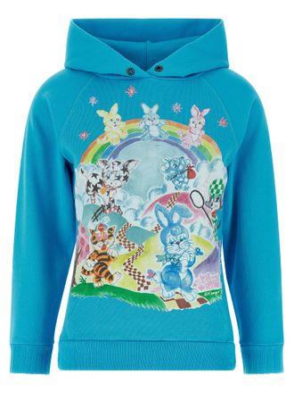 Kenzo Blue Cotton Womens Hoodie