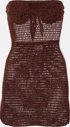 Anna Kosturova Abito in crochet di cotone