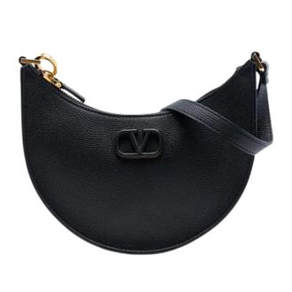 Valentino Pre-owned Hobo Bag - Dames - Pre-owned - Zwart - Maat: ONE Size Leer