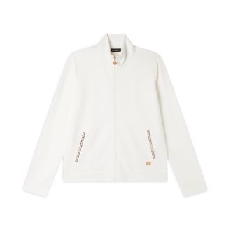 Freddy Felpa in viscosa a costine con collo alto e zip