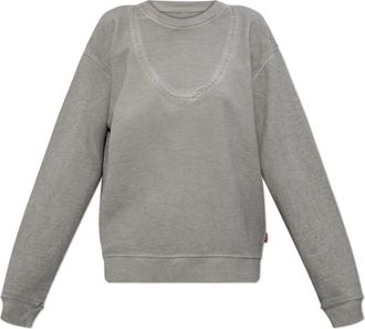 Diesel Donna, Felpe, Grigio, XS, new
