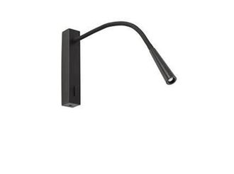 Netlighting Flin LED Adjustable Reading Light Black 3W 3000K