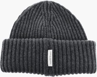 Paolo Pecora Ribbed Virgin Wool Beanie size One Size