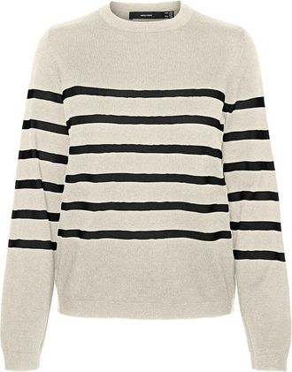 Vero Moda Gestreepte trui met ronde hals