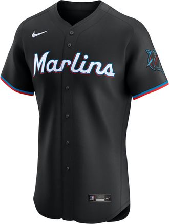 Nike Miami Marlins Nike Mens Dri-FIT ADV MLB Elite Jersey in Black | 9B10MQA1MQM-JSG