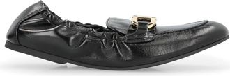 Ferragamo Jodie Leren Loafers - Dames - Loafers - Zwart - 35 1/2 EU - Leer - Schoenen