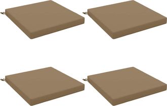 vidaXL Cojines De Asiento De 4 Piezas Soest 4 Uds. 100% Poli&eacute;ster Vidaxl