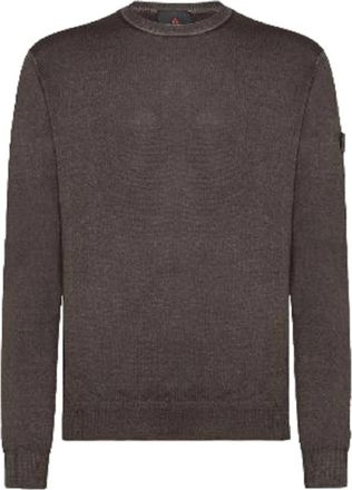 Peuterey Badra Trui met ronde hals - Heren - Ronde hals truien - Bruin - L - Wol - Truien & Vesten