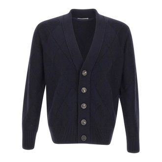 KANGRA Cardigan - male - Kangra - Cardigans - Blue - 2XL - Knitwear